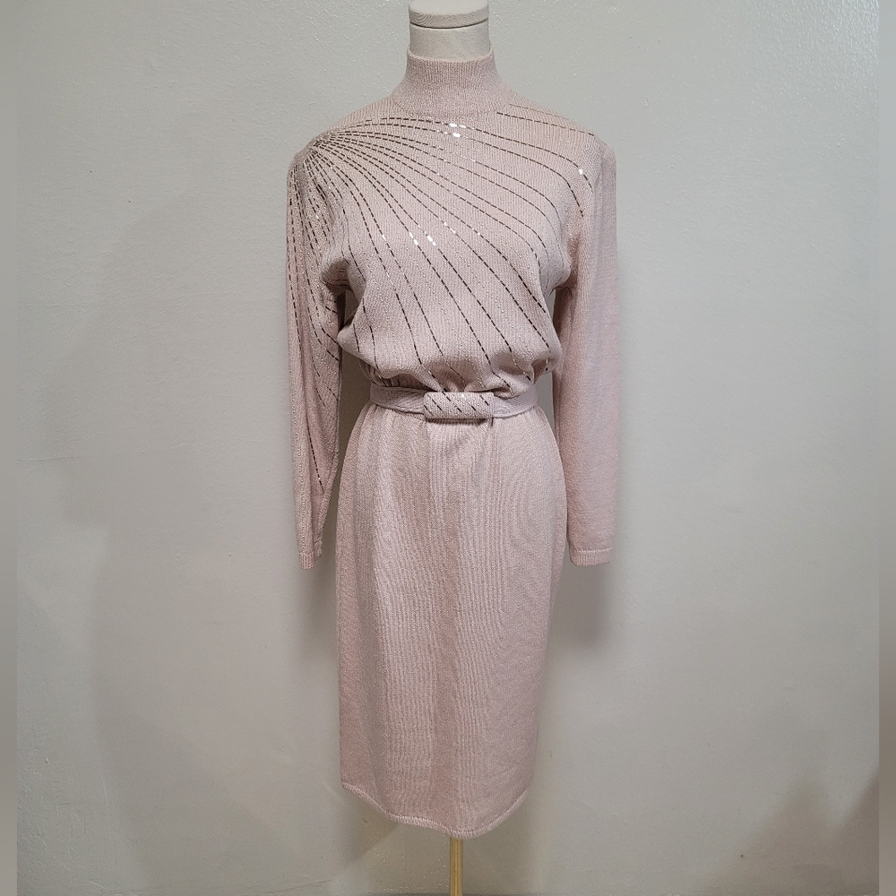 St. John for Neiman Marcus Vintage 80s Sweater Dress Size 6
